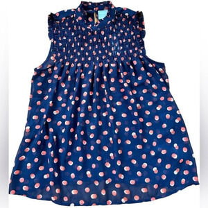 Maeve Anthropologie polka dot shirt